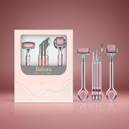 Balora Ice Glow Facial Roller – Kylande Ansiktsmassage för Lyster & Avsvällning